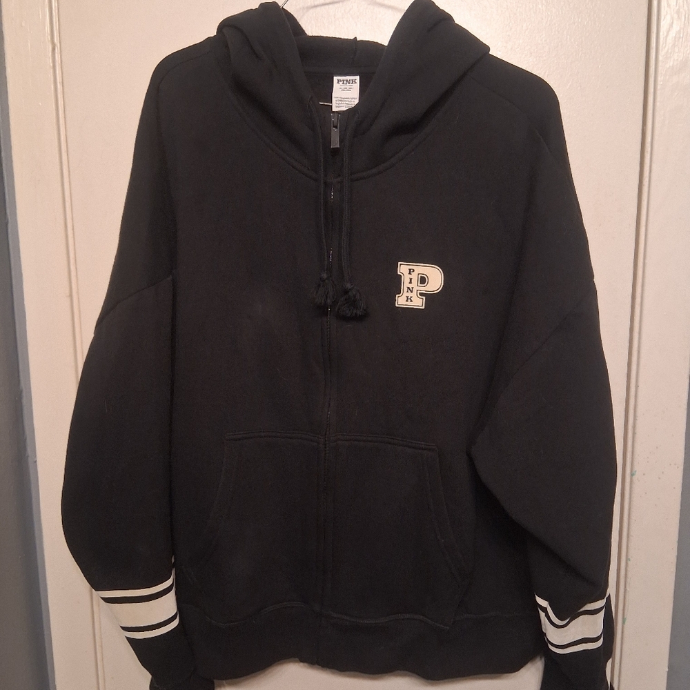 X Large Pibk Black Fleese Varsiry Jacket